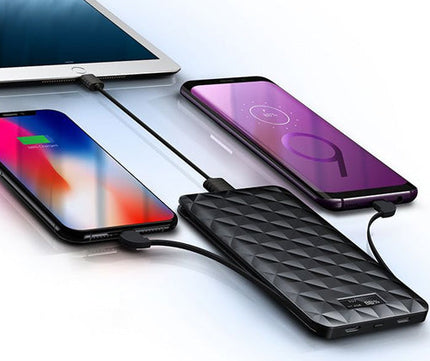 iWalk Trio 2 10000mAh With Built-in Cables - Black