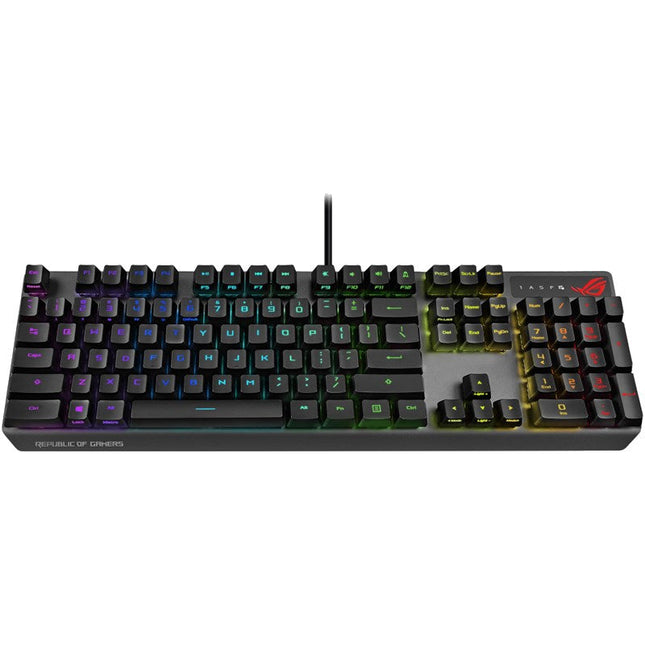 Asus ROG Strix Scope RX Wired RGB Optical Mechanical Gaming Keyboard (ROG RX RED Switches) - Black (Arabic Layout)