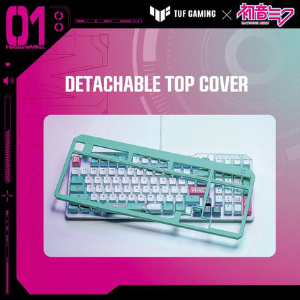 Asus TUF Gaming K3 Gen II Hatsune Miku Edition Optical-Mechanical RGB Switches Gaming Keyboard