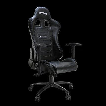Dragon War GC-003 Ergonomic Racing Chair, 2D Armrest - Black
