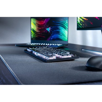 Razer DeathStalker V2 Pro TKL Wireless RGB Optical Gaming Keyboard, Clicky Red Switch (US Layout) - Black