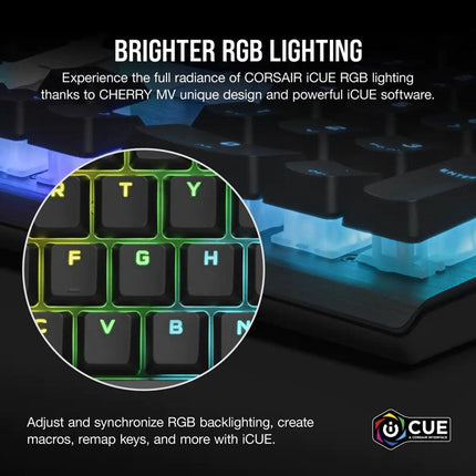 Corsair K60 PRO Wired RGB Mechanical Gaming Keyboard - Black