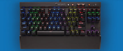 Corsair K65 RGB RAPIDFIRE TKL Wired Mechanical Gaming Keyboard (CHERRY MX Speed RGB) - Black