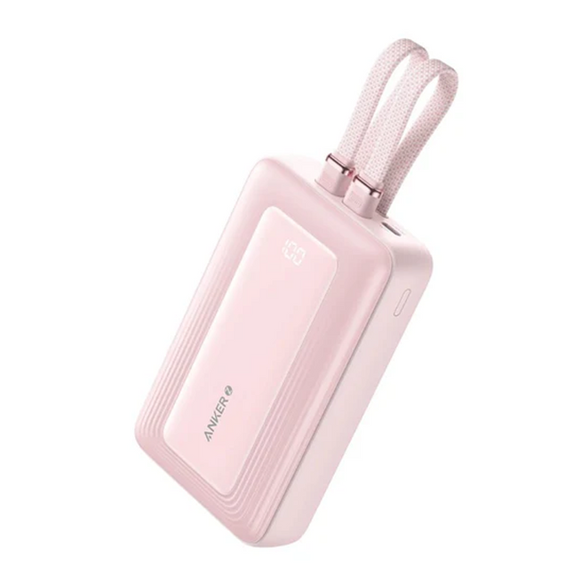 Anker Zolo Power Bank (20000mAh, 30 Watts, Built-In USB-C and Lightning Cable)