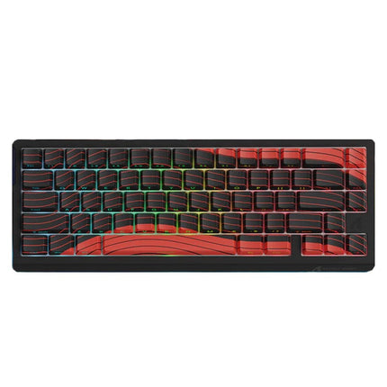 ATTACK SHARK X68PRO HE 60% Tri-Mode Wireless 8KHz Keyboard With 0.01mm RT Accuracy, Magnetic Switch - Black/Red