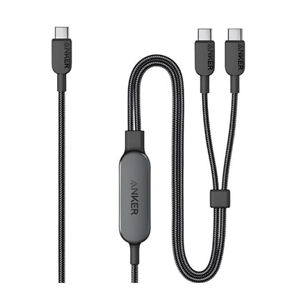 Anker 2-in-1 USB-C to USB-C Cable 140 W (1.2 M/4 ft) - Black