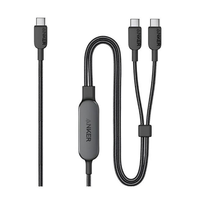 Anker 2-in-1 USB-C to USB-C Cable 140 W (1.2 M/4 ft) - Black