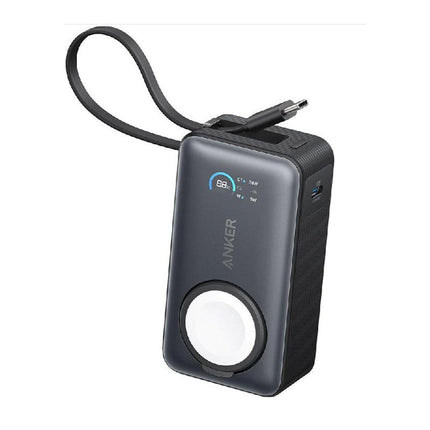 Anker MagGo Power Bank (10000mAh , 35 Watts, For Apple Watch, Built-In USB-C) - Black
