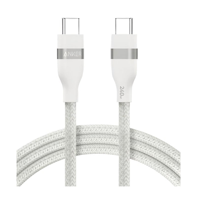 Anker USB-C to USB-C Cable 240 W (Upcycled-Braided) - White