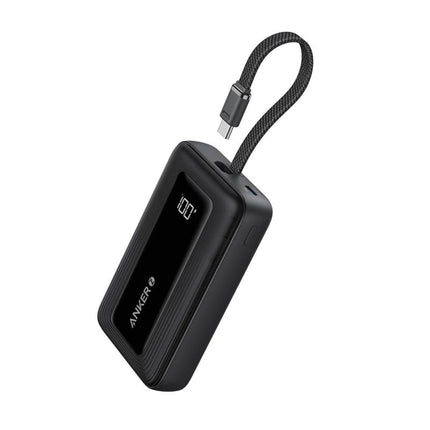 Anker Zolo Power Bank 20000mAh 22.5W Fast Charging Power Bank with Built-in USB-C Cable - Black