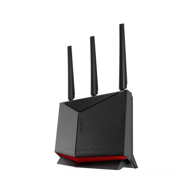 Asus RT-BE86U BE6800 Dual-Band Wi-Fi 7 Router, Supports 4096-QAM, MLO, AI WAN Detection, AiMesh, Subscription-Free Network Security, And Comprehensive VPN Features, Guest Network Pro - Black