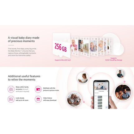 Ezviz BM1 Battery-Powered Baby Monitor - Bear
