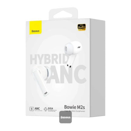 Baseus Bowie M2s True Wireless Earbuds - Moon White
