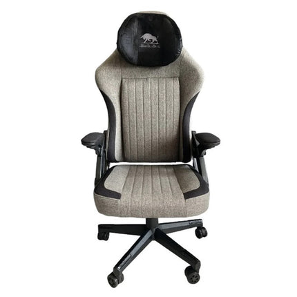 Black Bull Gaming Chair With Molded Headrest Up & Down - Fabric - Grey/Black