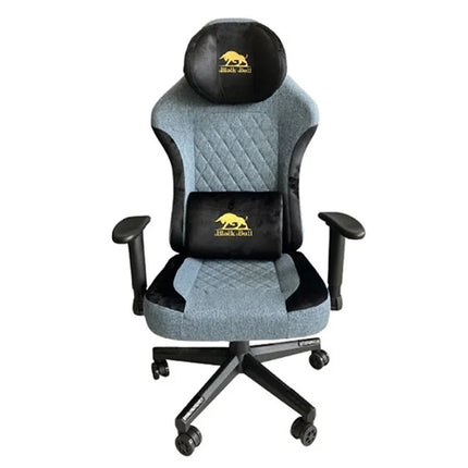 Black Bull Gaming Chair With Molded Headrest Up & Down - Fabric