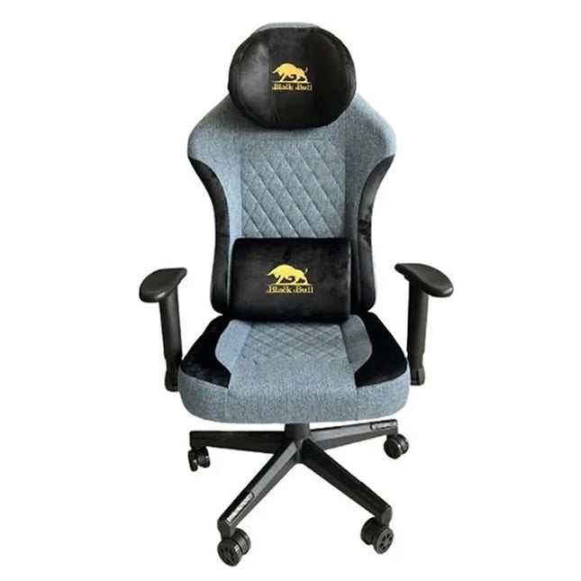 Black Bull Gaming Chair With Molded Headrest Up & Down - Fabric