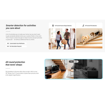 Ezviz C7 DUAL Pan & Tilt Wi-Fi Camera