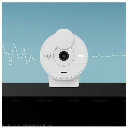 Logitech Brio 300 Full HD Webcam - 2MP / USB-C / wired / Off White