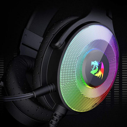 Redragon H350 Pandora RGB Wired Gaming Headset, Over-Ear Headphones for PC/PS4/XBOX One/NS - Black