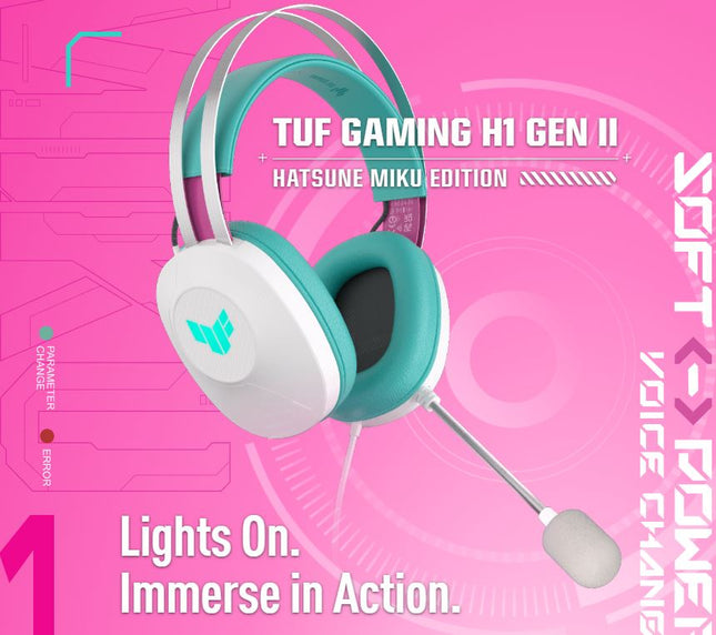 Asus A303 TUF Gaming H1 GEN II Hatsune Miku Edition Wired Gaming Headset