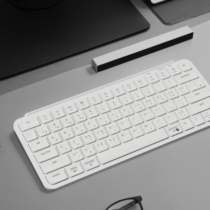 Keychron B1 Pro Ultra-Slim Wireless 75% ZMK Custom Keyboard for Windows & Mac, English/Arabic - Ivory White