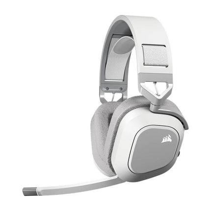 Corsair HS80 MAX Wireless/ Bluetooth Gaming Headset for PC, PS5, Switch & Mobile - White