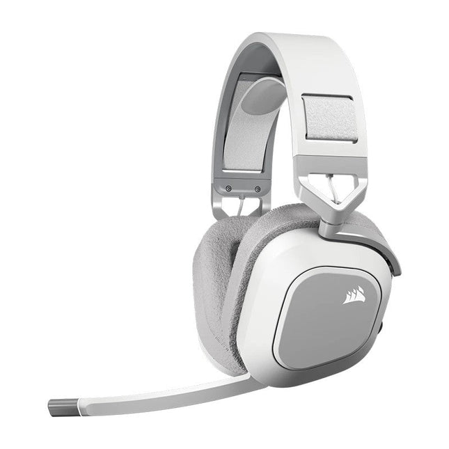Corsair HS80 MAX Wireless/ Bluetooth Gaming Headset for PC, PS5, Switch & Mobile - White