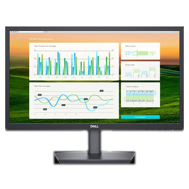 Dell E2222HS 21.5" Full HD (1920x1080) Monitor, 60Hz, VA, 5 ms, Built-in Speakers, DisplayPort, HDMI, VGA