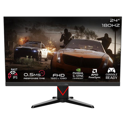 GAMEON GOMM24FHD180IPS Marksman Series 24" FHD, 180Hz, MPRT 0.5ms, HDMI 2.1, Fast IPS Gaming Monitor (Supports PS5) - Black