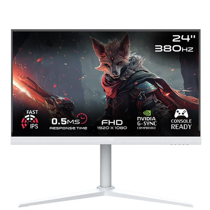 GAMEON GOAP24FHD380IPS Artic Pro Series 24" FHD, 380 Hz, MPRT 0.5 ms, HDMI 2.1, Fast IPS Gaming Monitor (Support PS5) - White