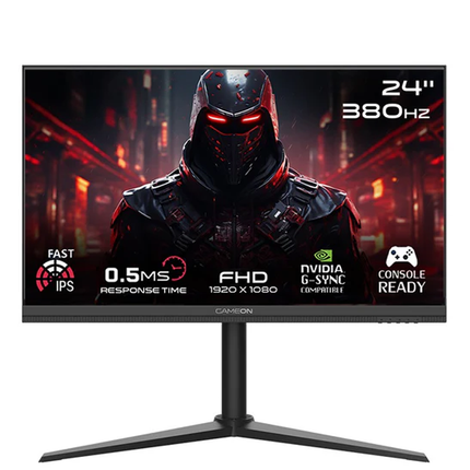 GAMEON GOMP24FHD380IPS Midnight Pro Series 24" FHD, 380 Hz, MPRT 0.5 ms, HDMI 2.1, Fast IPS Gaming Monitor (Support PS5) - Black