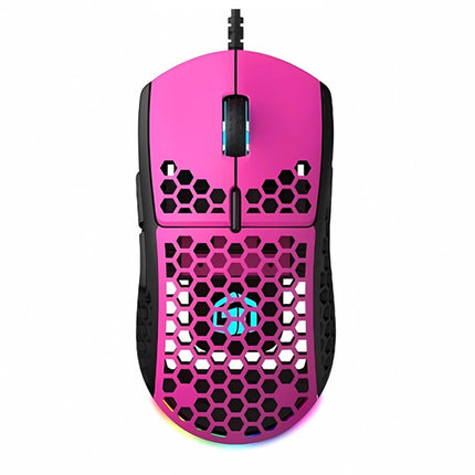 Gamertek GM16 Ultralight Precision Wired Gaming Mouse - Pink
