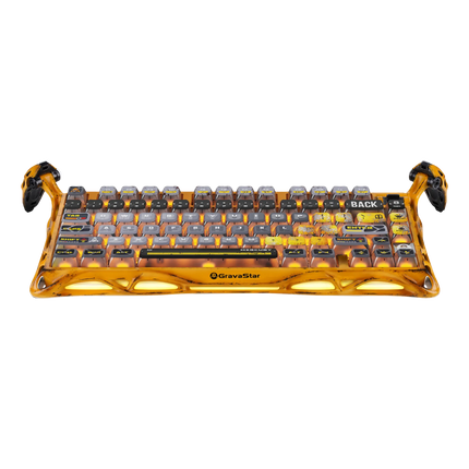 GravaStar Mercury K1 Pro 75% Wireless Mechanical Gaming Keyboard Special Edition - Worn Yellow