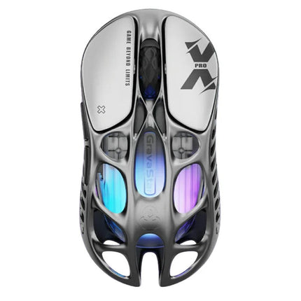 GravaStar Mercury X Pro Wireless Gaming Mouse - Interstellar Silver