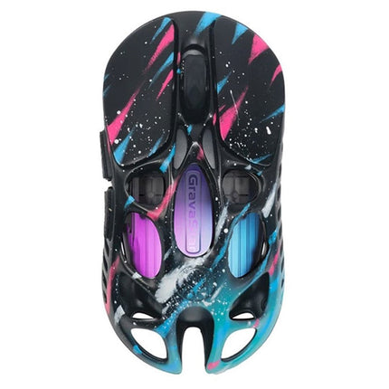 GravaStar Mercury X Pro Wireless Gaming Mouse with 8K Dongle Special Edition - Neon Graffiti