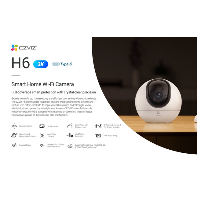 Ezviz H6 3K+ Wifi Camera Indoor