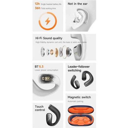HOCO EQ4 Graceful true wireless BT headset - White