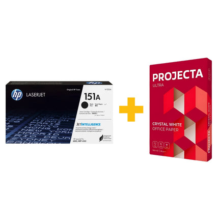 HP 151A Black LaserJet Toner Cartridge + FREE Projecta A4 Paper (500 Sheets) Bundle Offer