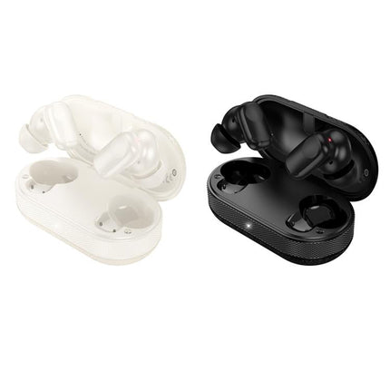 Hoco Duke V TWS Earphones True Wireless Bluetooth 5.3 with Charging Case - Milky White