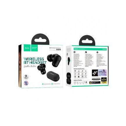 Hoco Duke V TWS Earphones True Wireless Bluetooth 5.3 with Charging Case - Black