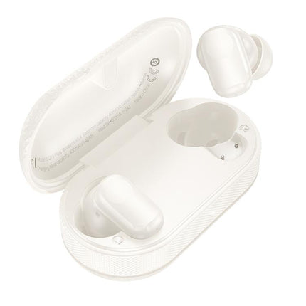 Hoco Duke V TWS Earphones True Wireless Bluetooth 5.3 with Charging Case - Milky White