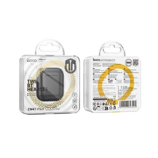 Hoco EW41 Plus True wireless stereo headset(carbon fiber pattern version) - black