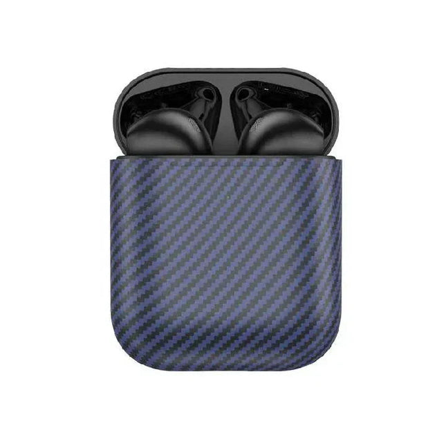 Hoco EW41 Plus True wireless stereo headset(carbon fiber pattern version) - blue