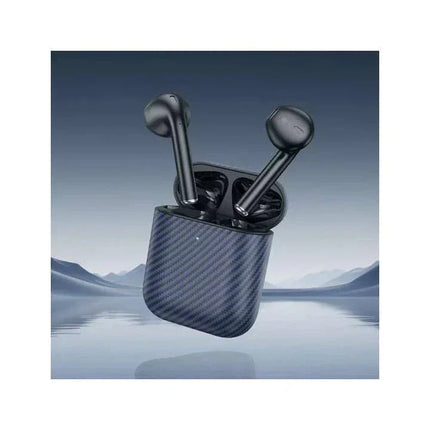 Hoco EW41 Plus True wireless stereo headset(carbon fiber pattern version) - blue