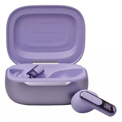 JBL Live Beam 3 True Wireless Earbuds with Screen – Purple