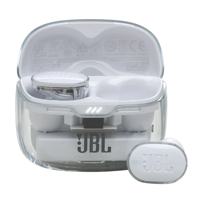 JBL Tune Buds True Wireless Noise Cancellation Earbuds GHOST EDITION - White
