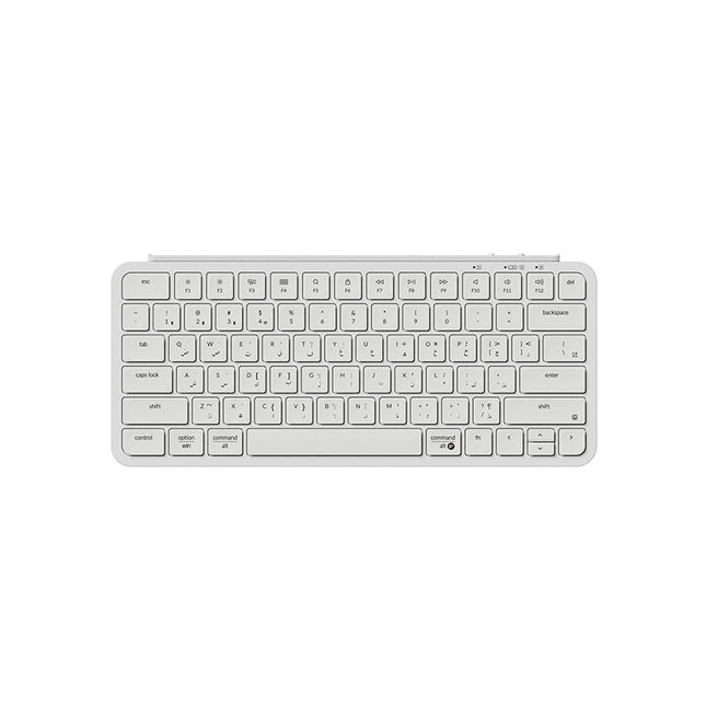 Keychron B1 Pro Ultra-Slim Wireless 75% ZMK Custom Keyboard for Windows & Mac, English/Arabic - Ivory White
