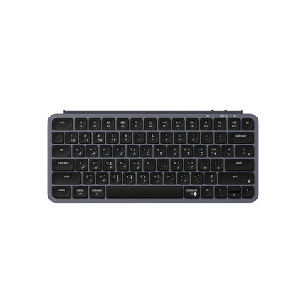 Keychron B1 Pro Ultra-Slim Wireless 75% ZMK Custom Keyboard for Windows & Mac, English/Arabic - Space Grey