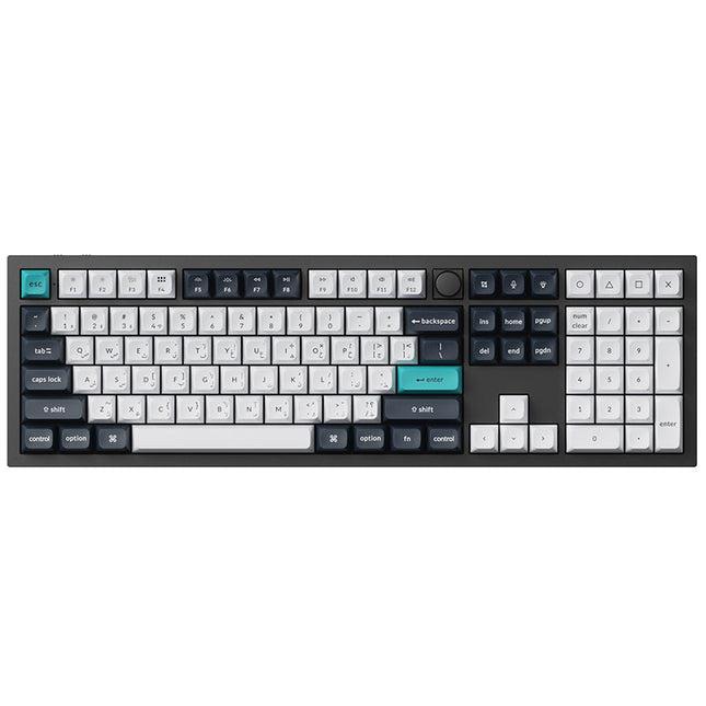 Keychron Q6 Max 100% QMK/VIA Wireless RGB Mechanical Gaming Keyboard (Gateron Jupiter Red Switch) - Black (English/Arabic Layout)