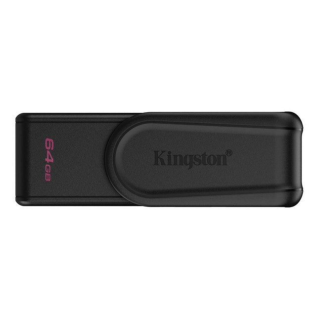 Kingston 64 GB Portable USB 3.2 Gen 1 DataTraveler Exodia S, USB Flash Drive - Black/Black